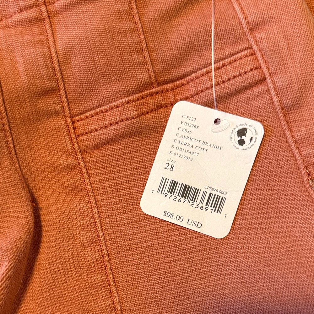 Free People Women's Flare Jeans in Coral - Picture 5 of 5